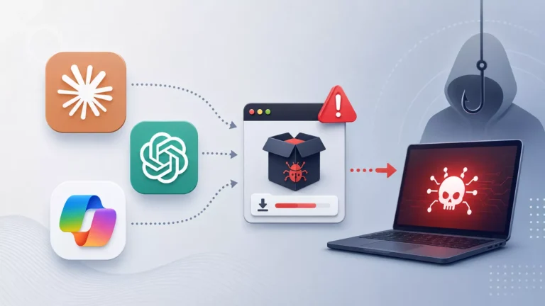 Fake AI, Real Malware: Hackers Exploit Claude, ChatGPT & Copilot Brands to Attack