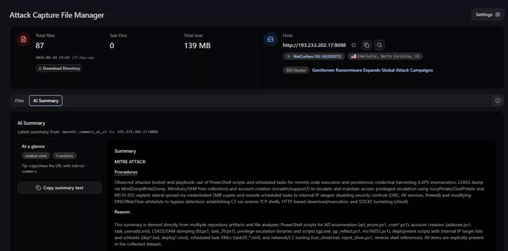 The Gentlemen Ransomware Deploys EtherRAT: Ethereum Smart Contract Powers Stealth C2