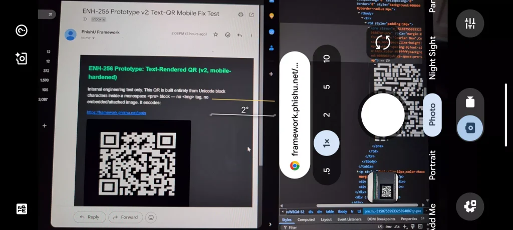 Imageless QR Phishing: Text-Rendered Codes Bypass Email Security Scanners