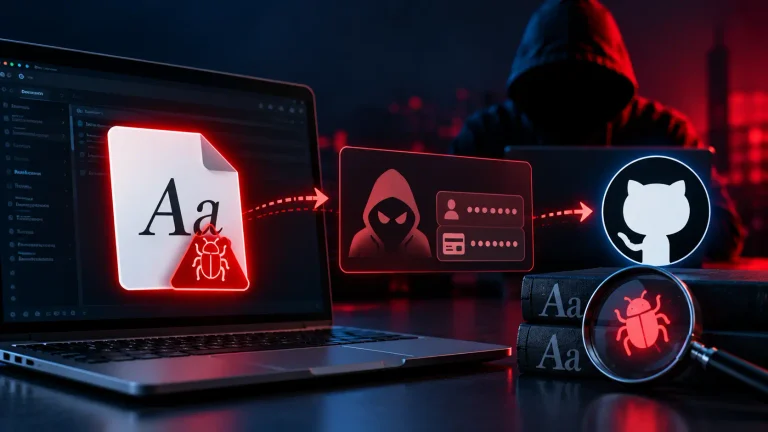 GhostAction Copies PolinRider, Hides Credential Stealer in Fake Font File on GitHub